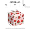 thumbnail image 4 of Gukieu Strawberries Print Leather Tissue Box, PVC Waterproof Velcro Opening and Closing Square Tissue Box Holder, Suitable for Home and Office Decoration, 4 of 7