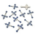 thumbnail image 2 of 10 pc Alloy Enamel Pendants Cross with Jesus for Religion Antique Silver 55x35mm, 2 of 7