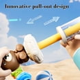 thumbnail image 6 of Dinosaur Water Blaster Toy Summer Pull-Out Spray Gun for Kids Boys Girls Outdoor Beach Pool Water Fight Backyard Fun 8M Range,Brown, 6 of 8