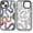 Snake, variant on Magnetic for iPhone 13 Magsafe Case Cute Aesthetic - Durable Shockproof 6.6 ft Drop Impact Phone Case Cover with Funny Fashion Skeleton 6.1" Black
