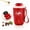 Red, variant on Coffee Vacuum Flask, Portable Coffee Cup with Lid & Handle, Stainless Steel Insulated Water Bottle, Travel Coffee Mug for Hot and Cold Drinks (Black, Standard Version)