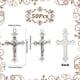 thumbnail image 2 of 1 caja de 50 dijes de rosario, colgantes de crucifijo de Pascua, rosario estilo tibetano, dijes de plata vintage a granel., 2 of 5