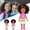 B, variant on Black 10 Inch Baby Doll with Curly Hair, 8-Inch Realistic Vinyl Doll, Flexible Joints Role Play Toy, Washable Styled Hair, Developmental Pretend Play Gift for Girls 3+ Years Old