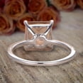 thumbnail image 3 of 1.25 Carat Peach Pink Morganite (princess cut Morganite) Diamond Engagement Ring in 10k White Gold, 3 of 4