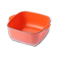 thumbnail image 2 of Neinkie Kitchen Colander 2 in 1 Fruit and Vegetable Strainer Bowl Sets, Detachable Colanders Strainers Set Washing Bowl, 2 of 7