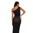 thumbnail image 6 of Forever 21 Women’s Maxi Dress with Side Ruching Detail and High Neckline, Sleek Fitted Silhouette with Side Slit for Evening and Special Occasions, XS-XL, 6 of 6
