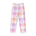 thumbnail image 4 of Balery Heart Buffalo Plaid print Men's Pajama Pants,Ultra Lightweight Pjs,Lounge Pant-XX-Large, 4 of 9