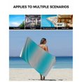 thumbnail image 5 of Turquoise Ombre Towel Set of 3, Soft Microfiber Bath Towels, Hand Towel, Washcloths, Grey Modern Art Farmhouse Quick-Dry Absorbent Towels for Bathroom Kitchen Hotel Beach Gym Spa, 5 of 7