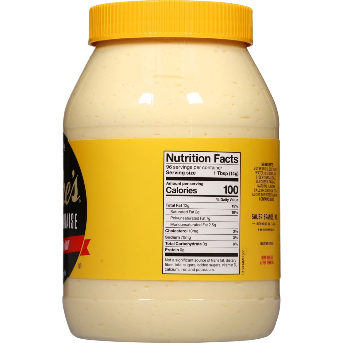 (8 pack) Duke's® Real Mayonnaise, 48 oz Jar, Smooth & Creamy Mayo