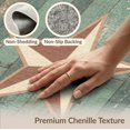 thumbnail image 6 of ODIKA 8'x10' Washable Area Rug Durable, Non-Slip Five Point Star Terracotta Outline Aged Wood Plank Motif Decor for Living Room, Under Sectional, Family, 6 of 7