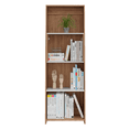 thumbnail image 4 of Librero Organizador con 3 Entrepaños y Puertas de Almacenamiento Color Miel y Blanco | Excelsior, 4 of 8