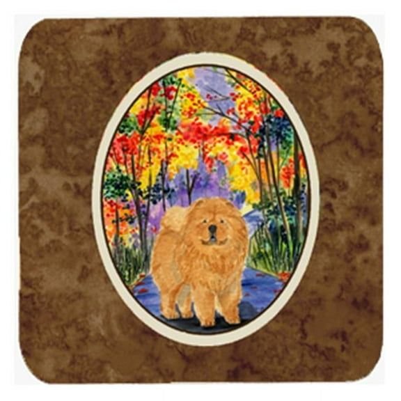 Chow Chow Foam Coasters - Set 4
