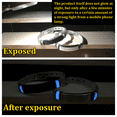 thumbnail image 2 of Glow in the Dark Stainless Steel Medical Alert ID Bracelet with Conditions Engraving, Glowing Meds Allergies Awareness Mesh Bangle, Foods Allergic Identification Jewelry, 2 of 8
