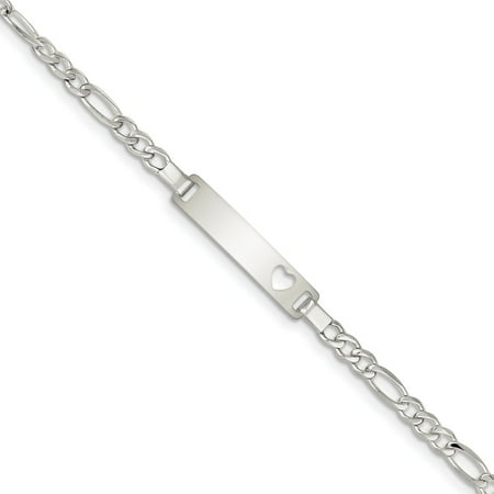 - Roy Rose Jewelry Sterling Silver Baby ID Bracelet 6'' length