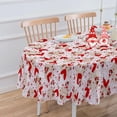 thumbnail image 6 of Valentines Day Tablecloth Oval 60x120 Inch, Valentine Tablecloth Lace Flower Red Rose Heart Table Cloth Cover for Dinner Party Wedding Decor, 6 of 6