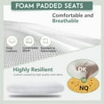 thumbnail image 4 of PayLessHere Home Office Chair - Ergonomic Mesh Desk Chair w/Lumbar Support, White, 4 of 7