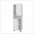 thumbnail image 3 of Kitchen Pantry with Open Storage & 2 Doors | White Contemporary | Particle Board, 3 of 8