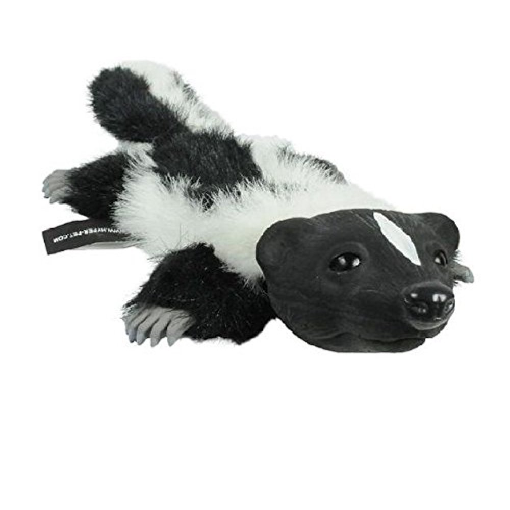 Realistic Animal Dog Toy Stuffing Free with Squeaker Possum or Skunk