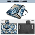 thumbnail image 5 of COEQINE Universal Golf Cart Seat Towel Blanket with 4 Front Pockets & Convenient Fold-Away Design, Fits for EZGO, Yamaha, Club Car and More 2 Person Seats, Blue Golf Monstera Palm Leaf, 5 of 8