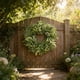 thumbnail image 4 of CaiYueKe Artificial Eucalyptus Leaf Berry Wreath, Faux Greenery Garland, Home Decor, Front Door Hanging, Rustic Farmhouse, Wedding, Christmas, Fall, Year Round Decoration, Indoor Outdoor Use, 4 of 9