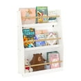 thumbnail image 6 of PORKISS 3 Tier Bookshelf for Kids, Wooden Kids Book Rack, Modern Kids Bookcase for Bedroom, Playroom and Classroom, White, 6 of 11
