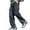 Black #01, variant on Sweatpants for Men Solid-Color Fleece Casual Loose Drawstring Multi-Pocket Work Pants Elastic Cuff Long Pants Gray,3XL
