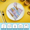 thumbnail image 6 of PHYHOO Ice Cream Cloth Napkins Watercolor Beverage Popsicle Napkins Luncheon Dinner Dessert Napkins for Summer Ice Cream Theme Birthday or Party Supplies 2 PCS, 6 of 7