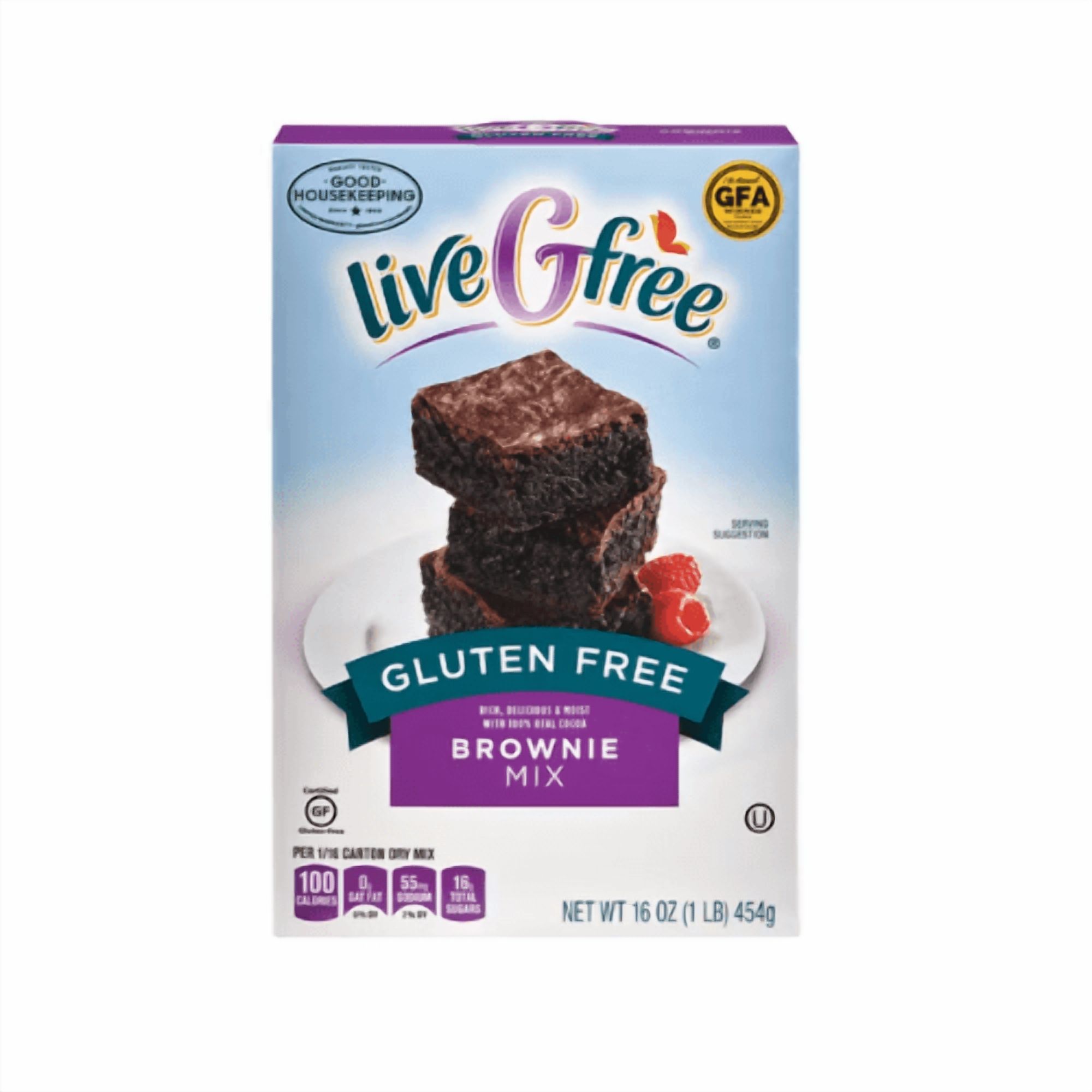 liveGfree Gluten Free Pancake and Baking Yellow Cake Brownie Mix 6 Pack Variety