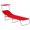Red, variant on Outsunny Outdoor Reclining Lounger w/ Sun Shade