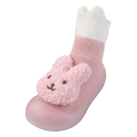 

Toddler Shoes Winter Plus Velvet Toddler Shoes Non Slip Floor Shoes Warm Plus Floor Socks Baby Socks Shoes Baby Shoes Pink 8