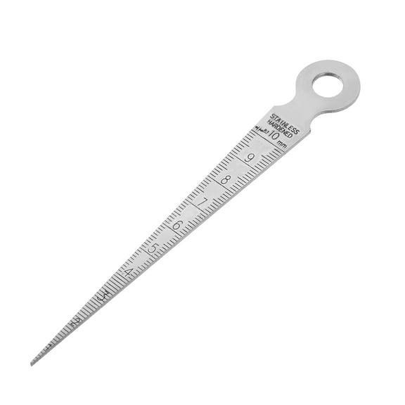 Uxcell 1-10mm Taper Gauge Feeler Welding Gauge Gap Hole Measuring Tool Metric