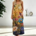 thumbnail image 7 of Enjoytime Long Summer Dresses for Women 2026 Floral Print Crewneck Backless Sleeveless Maxi Dress Spaghetti Strap Loose Casual Dress, 7 of 7