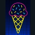 thumbnail image 2 of Handmadetneonsign Ice Cream Neon Sign, Ice Cream Lover Wall Art Decor, Ice Cream Store Wall Decor, 2 of 5