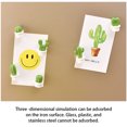 thumbnail image 3 of 6 piezas de calcomanía de mensaje para refrigerador, Cactus suculento, soporte de notas decorativas acoplable, decoración extraíble portátil Almacenamiento y organización del hogar Naranja Wosthever HA073327-01, 3 of 6