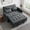 Dark Gray, variant on Vinform 54" Convertible Sleeper Sofa Bed, 3 in 1 Pull Out Loveseat with USB Port for Small Spaces, Terry Cloth, Dark Gray