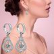 thumbnail image 2 of Fashion Earrings Stainless Steel Round Earrings Women Creative Earrings Diamond Dangling Crystal Earrings for Women Hamme Hoops, 2 of 3
