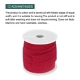 thumbnail image 3 of Uxcell Cotton Single Fold Bias Tape Continuous Bulk Bias Tape for Sewing Seaming Quilting Hemming Binding Crafts Dark Red 1 Inch x 10 Yards, 3 of 7