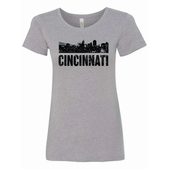 Inktastic Cincinnati Skyline Grunge Women's T-Shirt