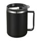 thumbnail image 1 of Yhmxh Utensilios de cocina Taza de agua con tapa de acero inoxidable de 430 ml, taza de café con doble capa de aislamiento, sellada y a prueba de fugas, taza de té de oficina Muebles para cocina, 1 of 6