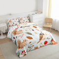 thumbnail image 3 of Castle Fairy Xmas Animal Squirrel Cardinal Bird Bedding Comforter Set 2pcs for Kids Children Teens,Retro Vintage Aesthetic Twin Comforter Sets Microfiber,Merry Christmas Breathable Bedding Set, 3 of 8