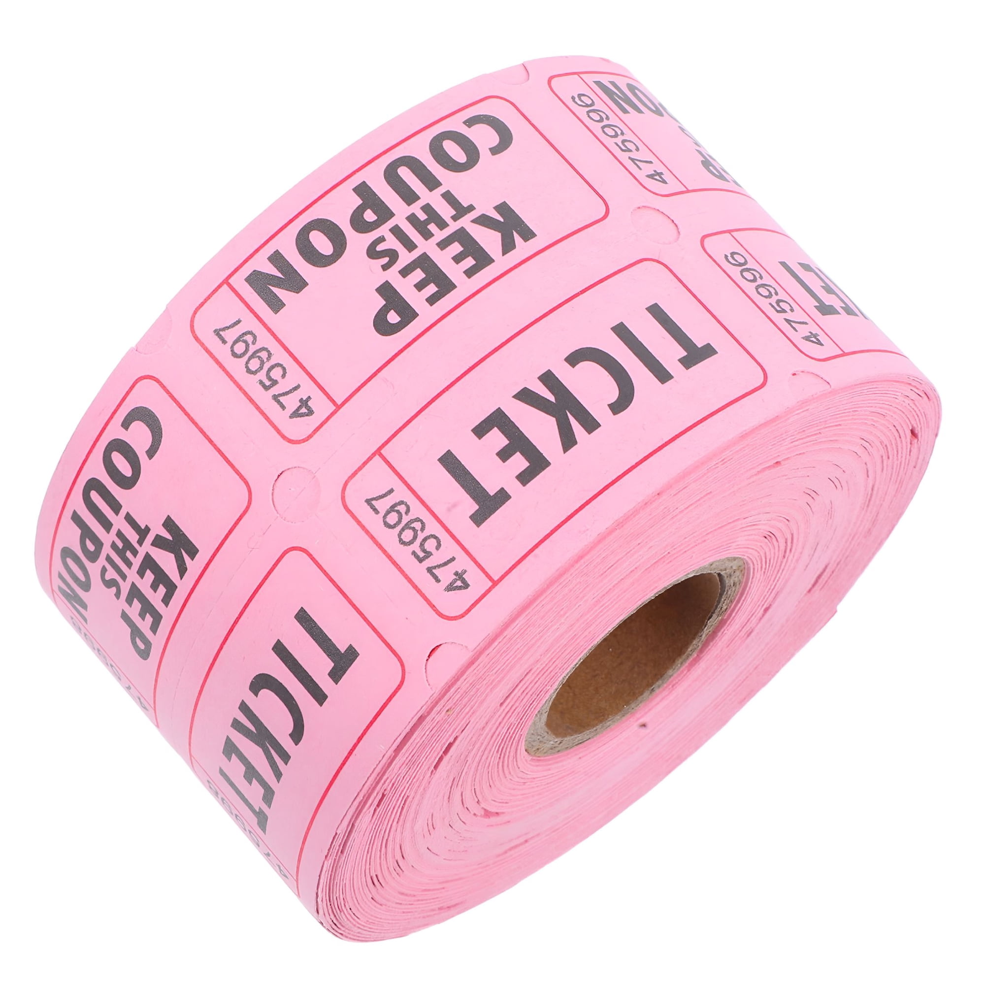 CCOCC 2026 New 1 Roll Sweepstakes Raffle Tickets for Auctions Pink Carnival Raffle Tickets Trade Show Entry Tickets for Raffle Event Supplies