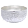 thumbnail image 1 of Creative Adornment Party Gift Silver Fortunate Carved Bowl Multi-function Rice Bowl, 1 of 1