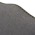 thumbnail image 3 of Maklaine Modern 26.5" Upholstered Counter Height Bar Stool in Dark Grey Linen, 3 of 16