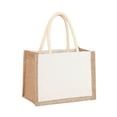 thumbnail image 1 of POINTERTECK Beach Handbag Storage Dust-proof Chic Blank Burlap Gift Bag with Handle, 1 of 5
