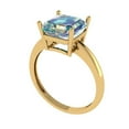thumbnail image 2 of Clara Pucci 14K Yellow Gold 2.5ct BlueMoissanite Solitaire Ring for Women, 2 of 8
