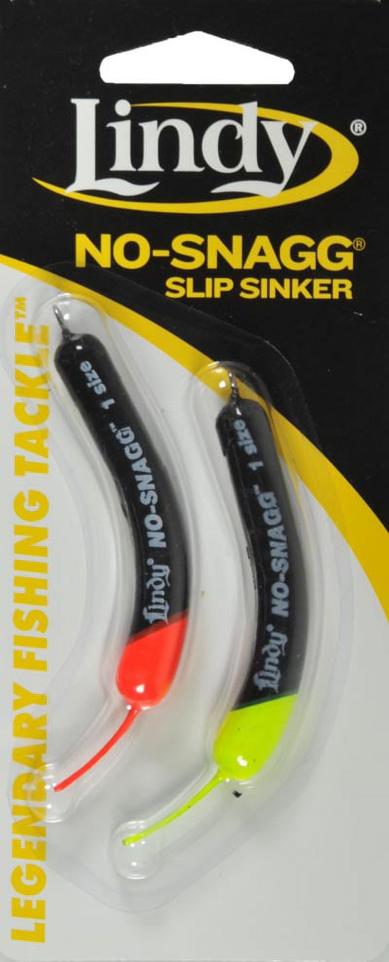 Lindy No Snagg Slip Sinker 1 2/Card 