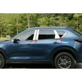 thumbnail image 4 of STEEL CHROME Pillar Posts Door Cover Mirrored Window Trim for Mazda CX-5 2017-21, 4 of 4