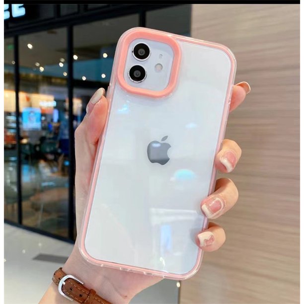 Funda protectora Macaron Carcasa Transparente aplicar para Iphone 11 12 13 Promax X Xr 7 8 Plus
