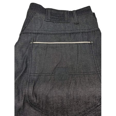 Girbaud Brand X Selvedge Jeans for Men Black Raw W/White/Khaki Selvedge Size