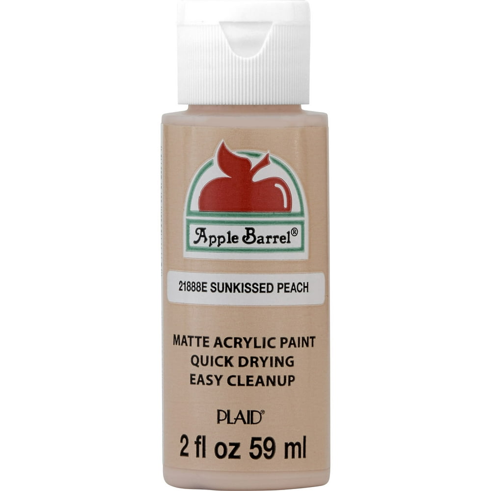 Apple Barrel 21888EX Matte Acrylic Craft Paint, Sunkissed Peach, 2 fl